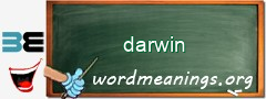 WordMeaning blackboard for darwin